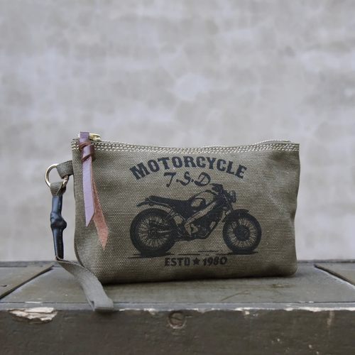 经典帆布牛仔布手拿包手拎包洗漱包小包