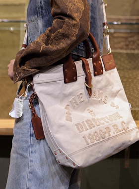 原创设计帆布包女大容量单肩斜挎包旅行包休闲通勤包8890