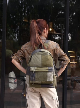 THESAMEDIRECTION原创设计帆布包男大容量单肩斜挎包旅行包通勤包