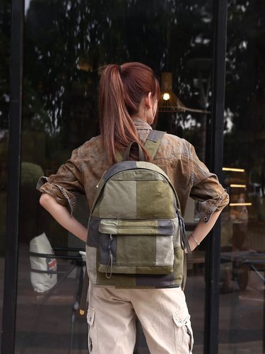 THESAMEDIRECTION原创设计帆布包男大容量单肩斜挎包旅行包通勤包