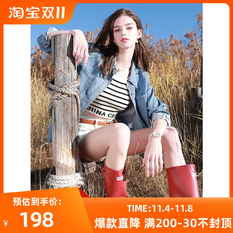 三彩2023春季新款纯色牛仔衬衫长袖翻领衬衣宽松内搭复古时尚女使用感如何?