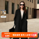 100绵羊毛 长款 若潮大码 2025冬季 双面呢大衣外套胖MM 女装