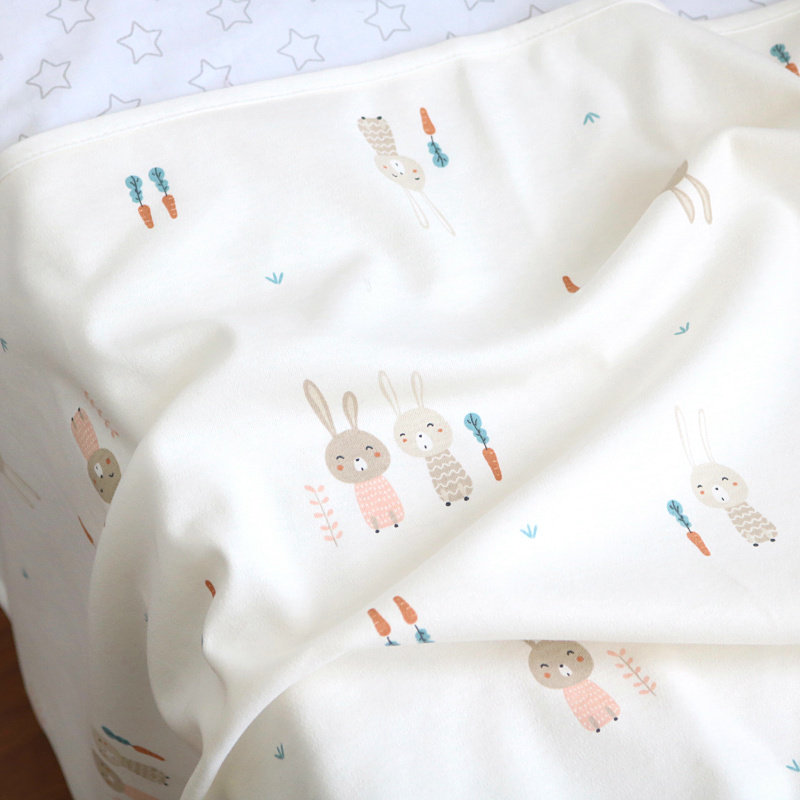 软乎乎纯棉针织婴儿童盖毯 盖巾100*120/120*150