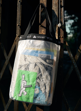 AS透视包竖包单肩包防水托特包通勤便携购物袋旅行户外运动手提包