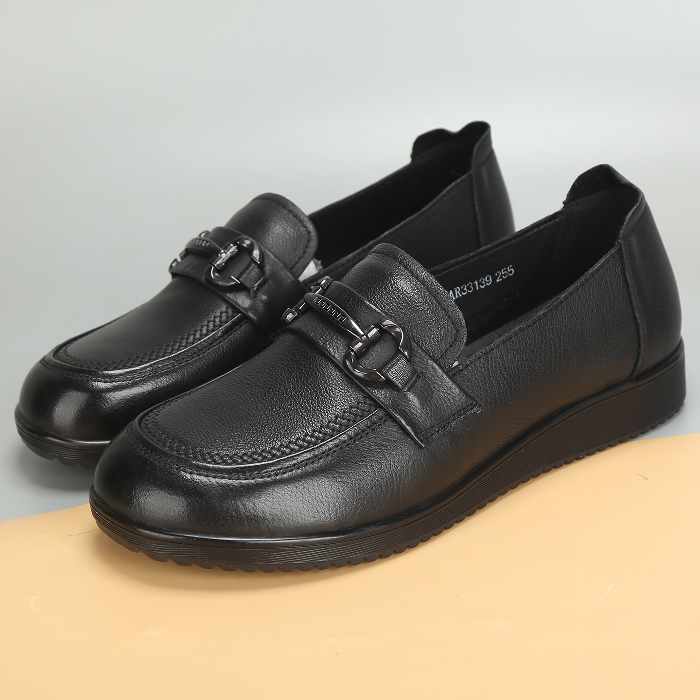 春新款大码女鞋41到43软底软面乐福鞋舒适一脚蹬妈妈鞋特大号单鞋,女鞋,乐福鞋（豆豆鞋）,淘宝优惠券,粉丝福利购,淘宝优惠卷