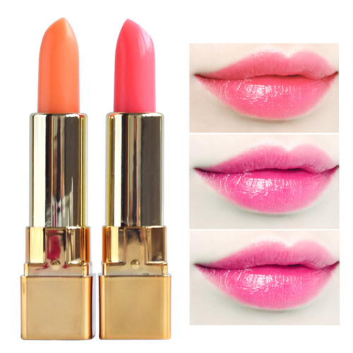 正品奥迪芙红胡萝卜素变色唇膏口红温变保湿滋润防水