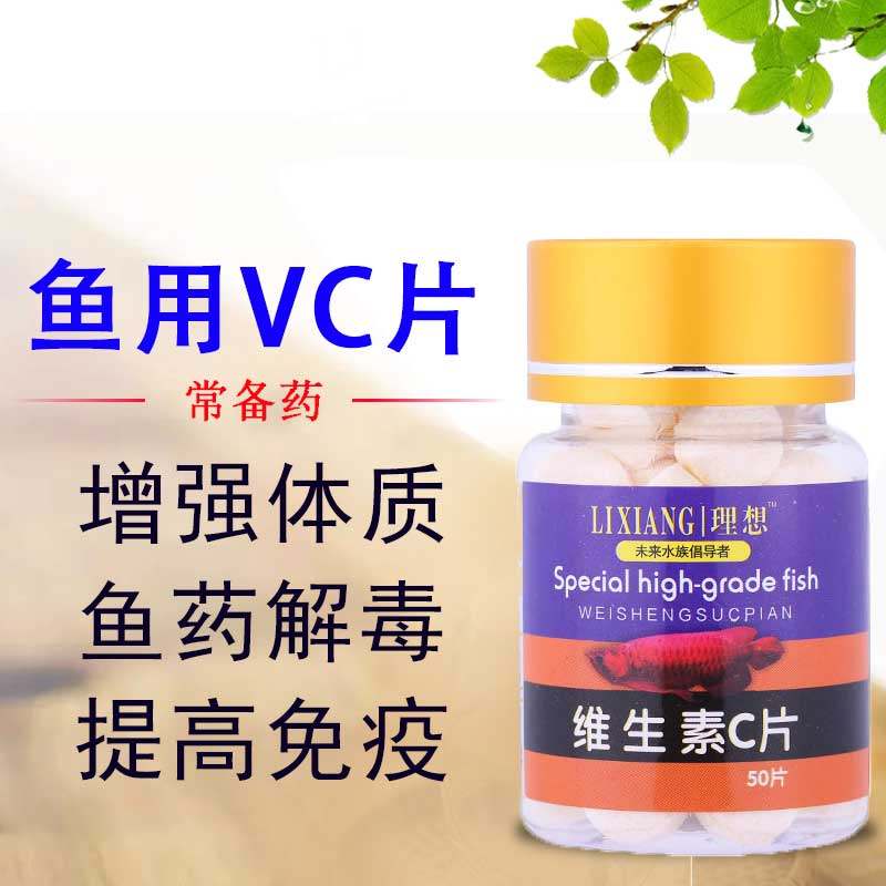 鱼用维生素VC片增强体质厌食趴缸失膘炸鳞益生菌水族vc维生素c