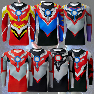 初始 紧身衣奥特曼衣服日系 Orb欧布衣服紧身衣疾风爆炎T恤 重光