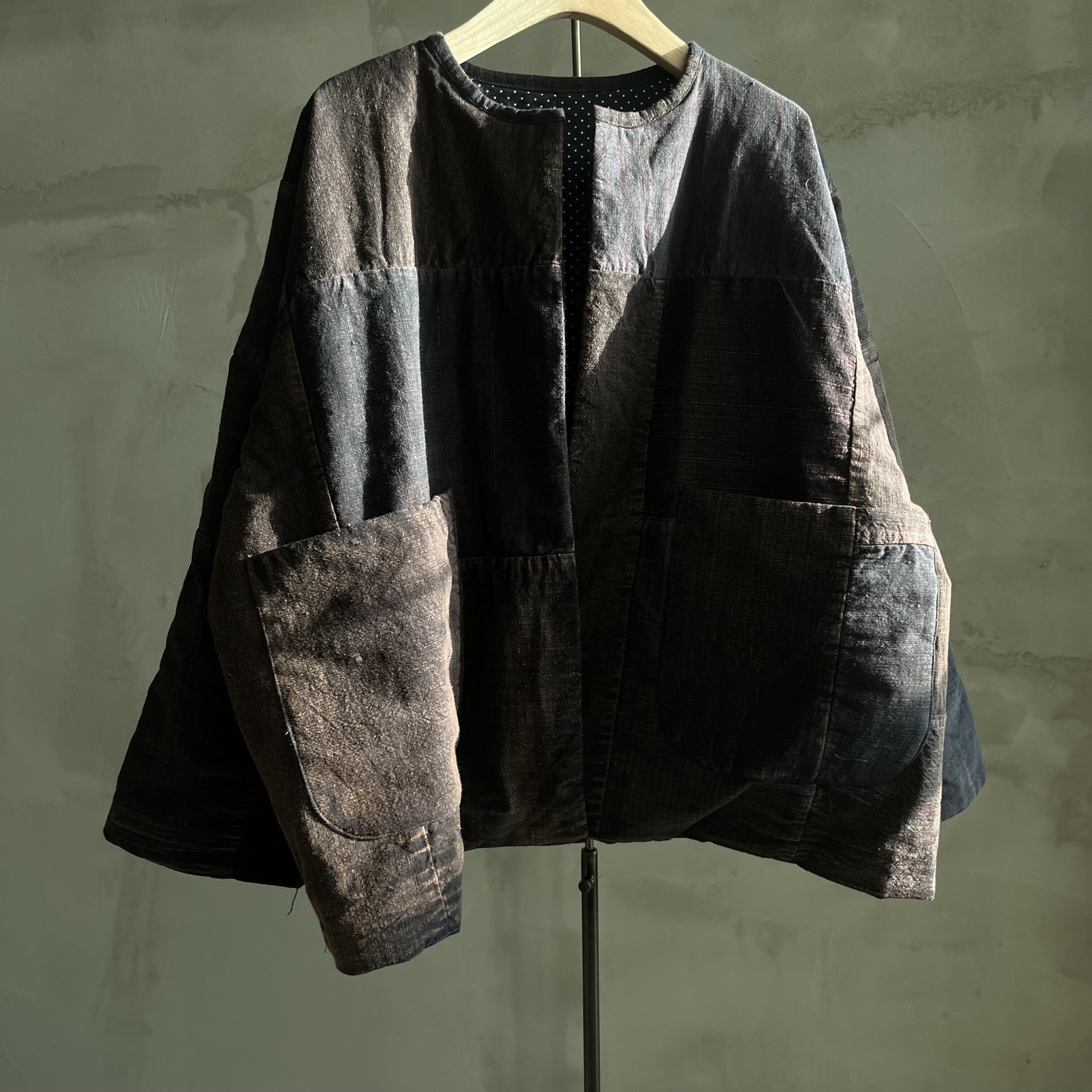 沉香布衣草堂棉服衣老家织布夹棉自制新中式开衫外套C25w11262