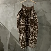 沉香布衣草堂老布柿染吊带裙长背心 面料不同随发古古麦G25w11283