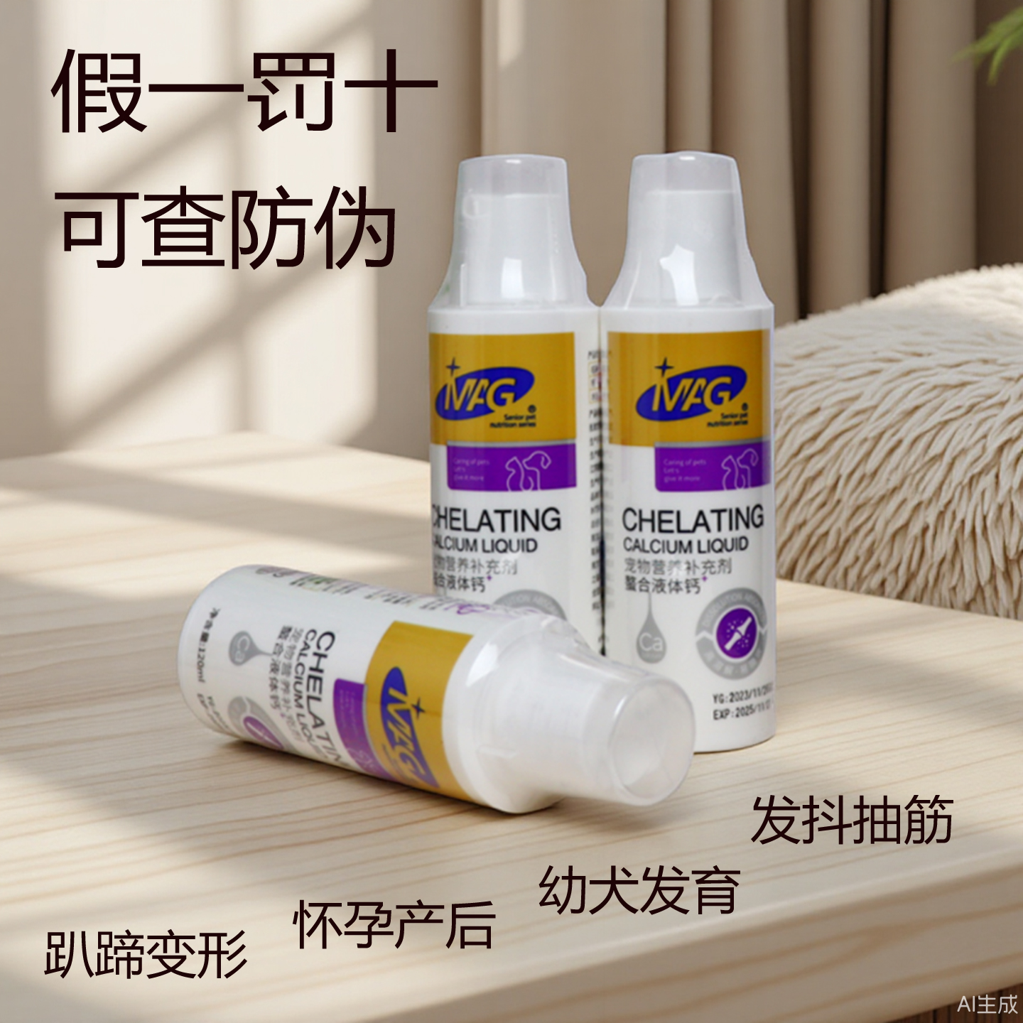 MAG补钙狗猫螯合强力液体钙趴蹄