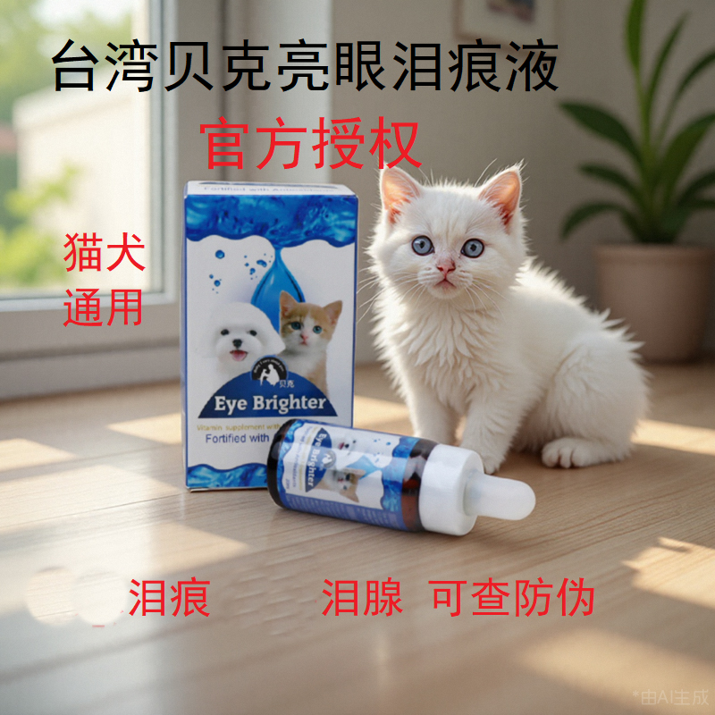 贝克泪痕液贝克亮眼口服液犬猫泰