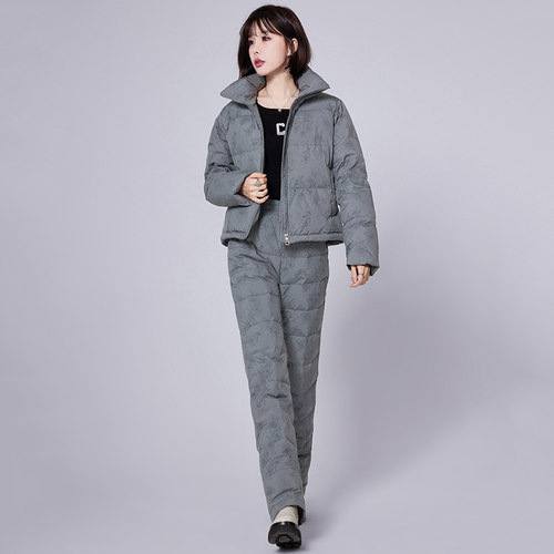休闲两件套减龄白鹅绒羽绒服套装