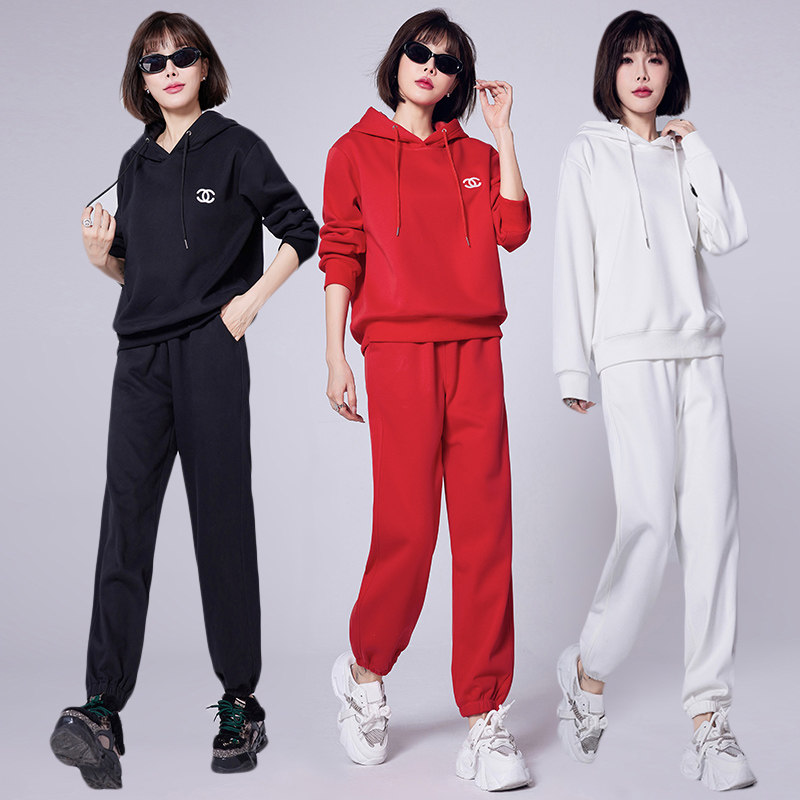秋冬季运动服套装卫衣休闲两件套