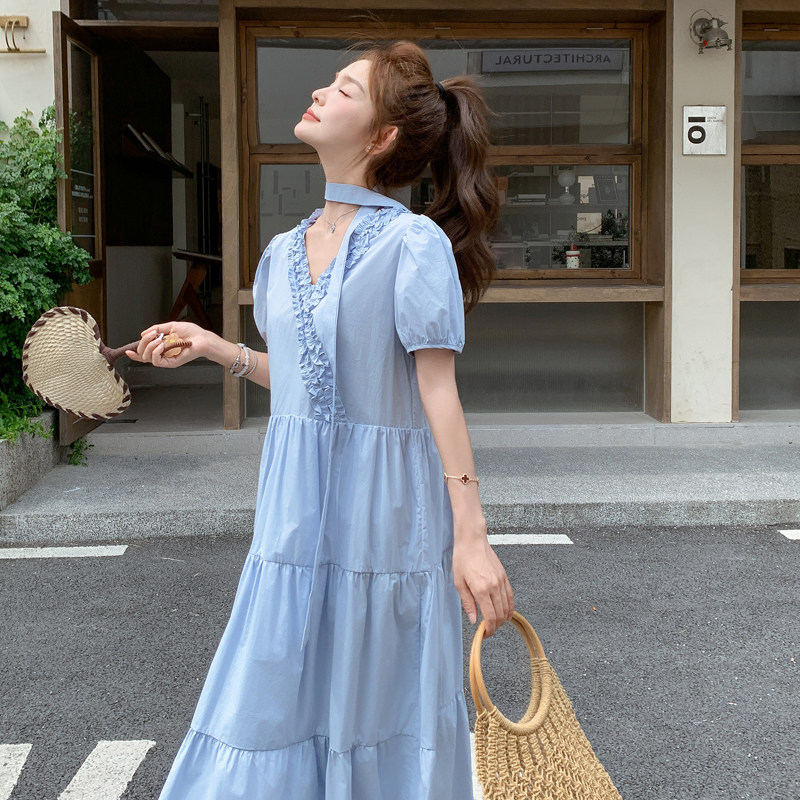 连衣裙女夏季新款气质设计感高级通勤宽松纯棉182-8639-P125K188,女装连衣裙,帛香坊