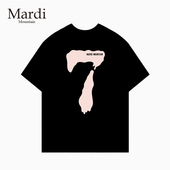 Mardi Mountain韩国正品 2026宽松型T恤男女短袖 官方授权 7字夏季