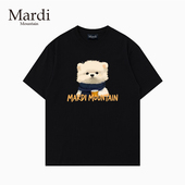 官方授权 卡通印花 2026宽松型T恤男女短袖 Mardi Mountain韩国正品