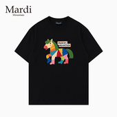官方授权 小马印花 2026宽松型T恤男女短袖 Mardi Mountain韩国正品