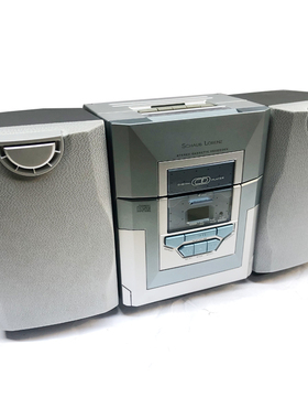 德国LORENZ桌面CD组合音响磁带机录音机FM收音机书架CD机