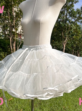 【WIOK】Lolita裙撑微暴力30厘米四层软纱南瓜裤日常鸭屁股裙撑