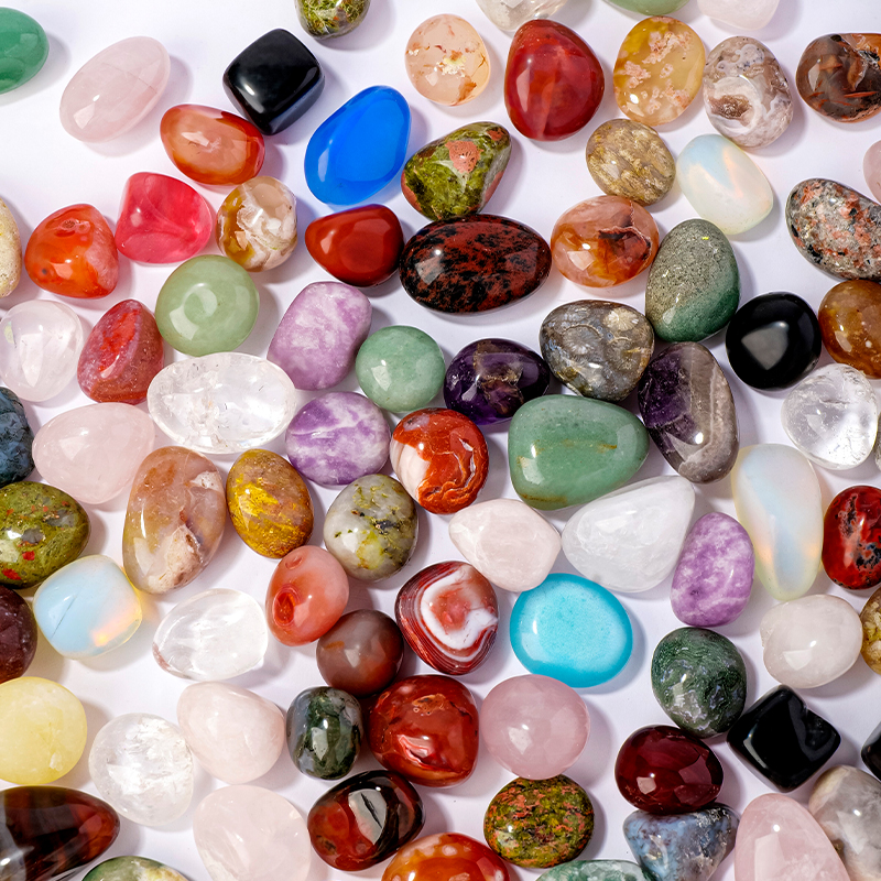 天然水晶原石滚石玛瑙大颗粒