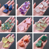 天然绿萤石原石扩香石摆件水晶矿石标本鱼缸造景雨花石碎石消磁石