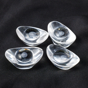 天然白水晶元宝摆件开业活动礼品家居装饰聚宝盆水晶元宝供佛曼扎