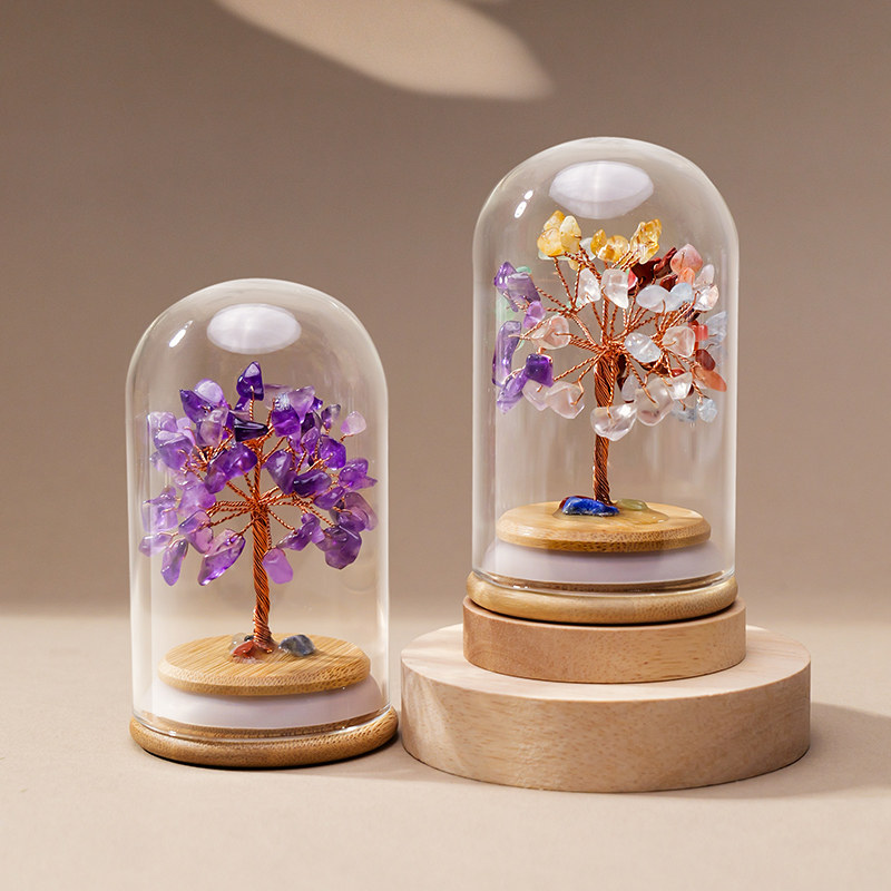 天然水晶树发财树家居书桌摆件摇钱树九紫离火桃花上岸礼物送闺蜜,饰品/流行首饰/时尚饰品新,摆件,淘宝优惠券,粉丝福利购,淘宝优惠卷