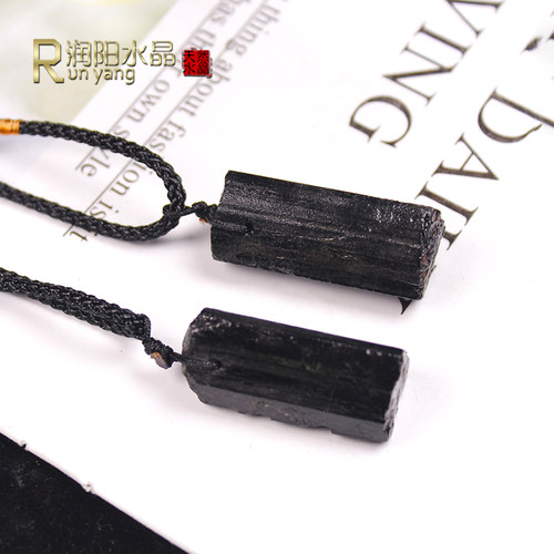 天然原石时尚风吊坠项链