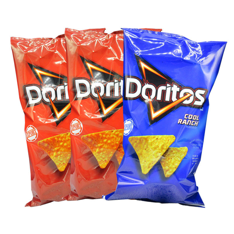 多力多滋玉米片芝士农场味198g*3袋 膨化食品 doritos 美国进口