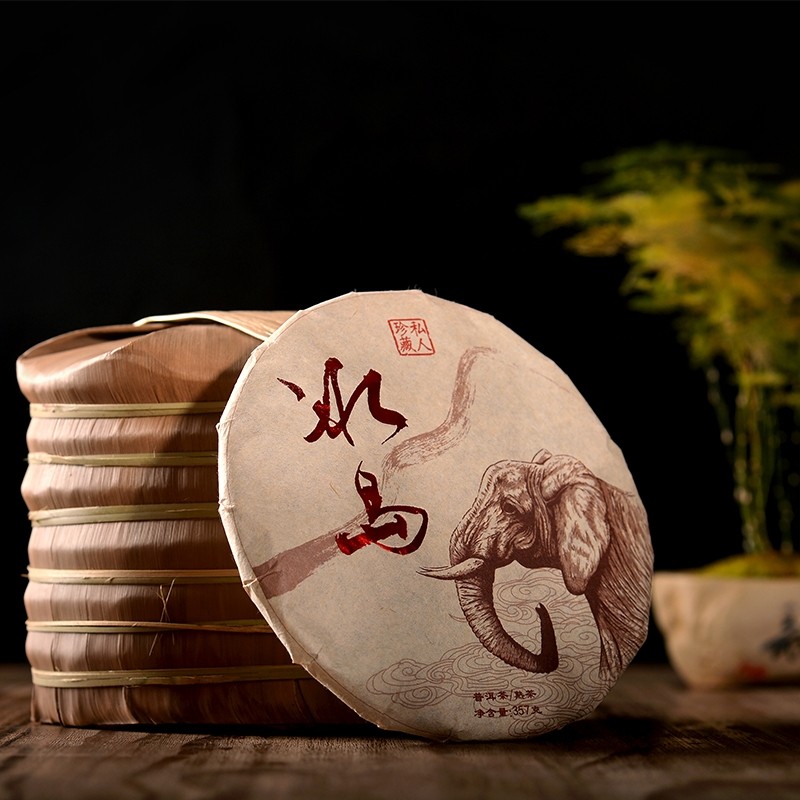 云南普洱熟茶饼 冰岛熟顺滑甜润饱满陈香米汤感357克包邮