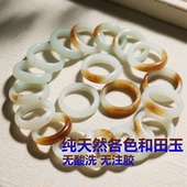 精品新疆和田玉且末糖白玉手镯糖青白玉糖羊脂白玉镯子高档收藏级