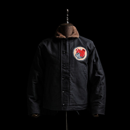 GIZEMO羊驼毛N1甲板服夹克