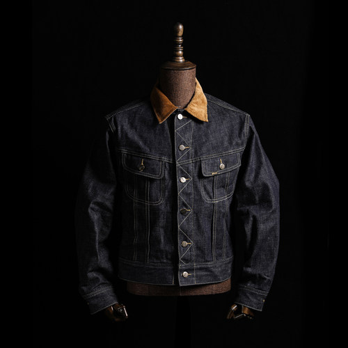 GIZEMO羊毛内衬牛仔夹克