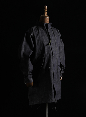 GIZEMO 丹宁牛仔M65 PARKA 复古阿美咔叽工装外套 M-65 长款风衣