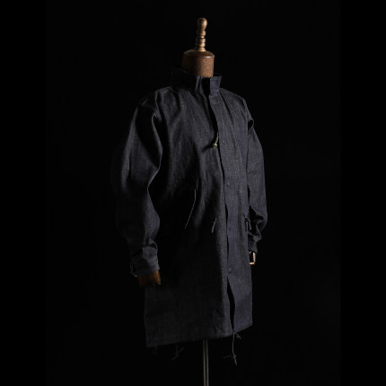 GIZEMO 丹宁牛仔M65 PARKA 复古阿美咔叽工装外套 M-65 长款风衣