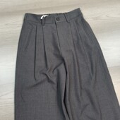 女垂感简约百搭直筒裤 原货高腰显瘦精纺羊毛裤 澳毛老爹裤 秋冬新款