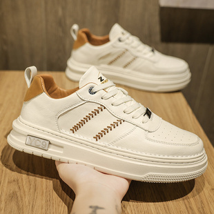 鳄鱼男鞋板鞋冬季2024新款百搭低帮鞋子高级感爆款潮鞋休闲小白鞋
