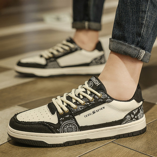 鳄鱼板鞋男款冬季2024新款百搭鞋子爆款运动潮鞋小众低帮潮流男鞋