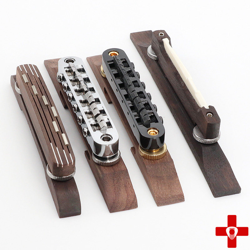 爵士电吉他琴桥玫瑰木琴桥 lp/sg电吉他琴桥 爵士玫瑰木琴桥套装