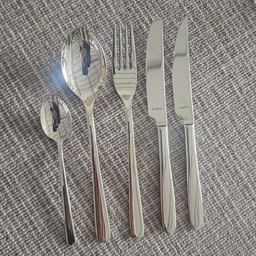 出口pulsiva/Tima正品家用不锈钢西餐具牛排刀叉主餐刀叉勺茶勺