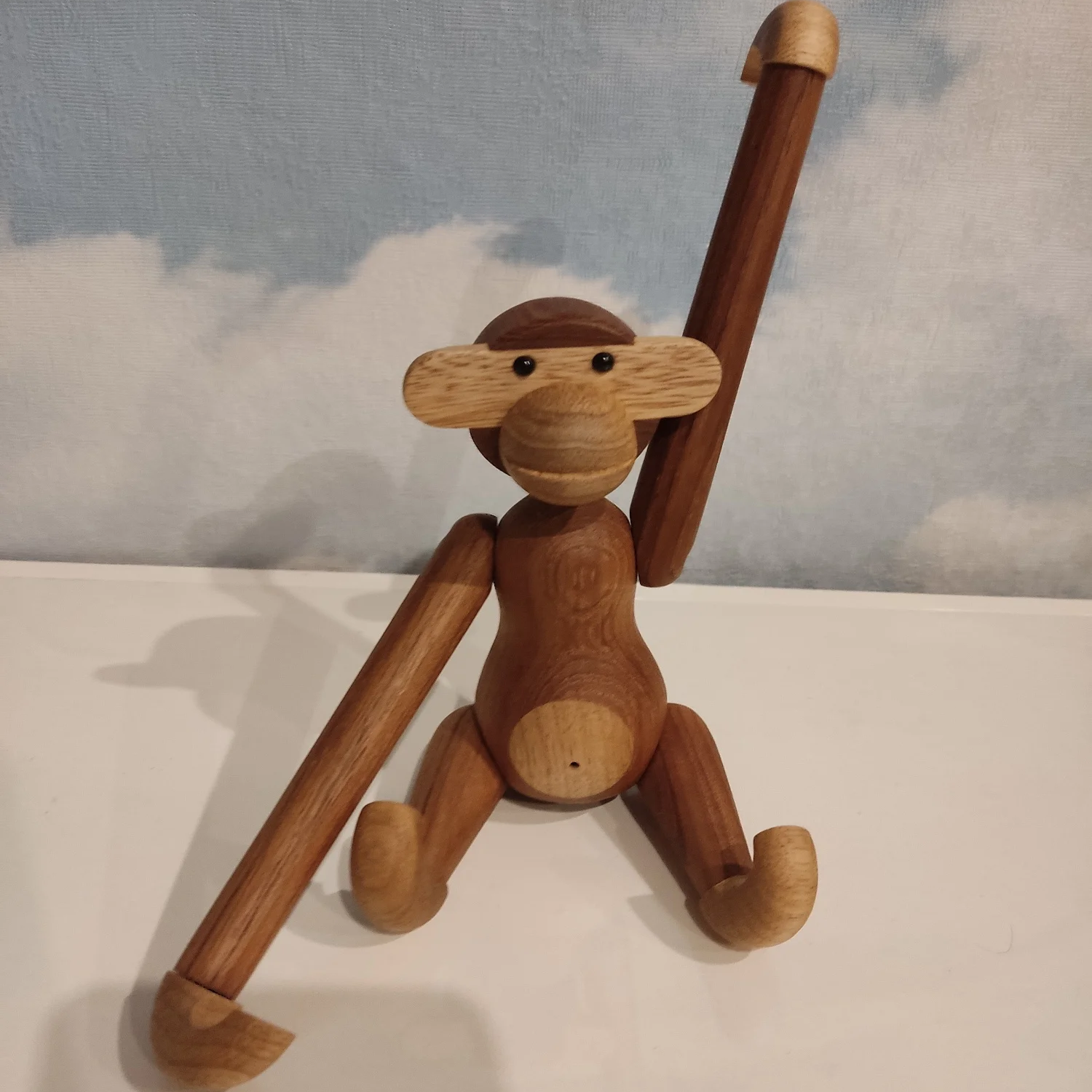 北欧丹麦实木小猴子装饰品桌面摆件木制品木偶创意工艺礼品家居