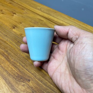 中式宋代美学汝瓷窑闻香茶杯主人个人品茗陶瓷茶具单杯伴手礼高级