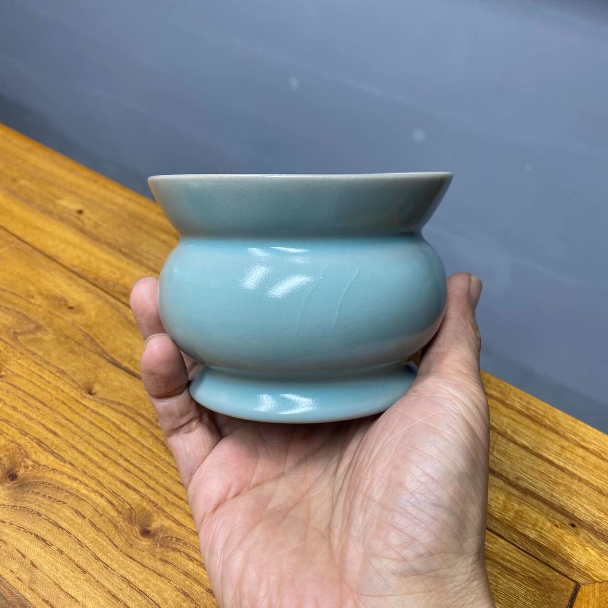 宋式美学汝瓷仿古茶洗渣陶瓷笔洗