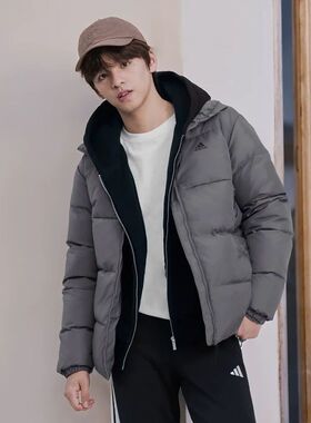 阿迪达斯男女冬季新款保暖运动休闲鸭绒羽绒服IT8725
