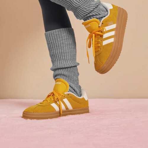 Adidas阿迪达斯女鞋 VL COURT BOLD 厚底运动休闲板鞋KJ6854
