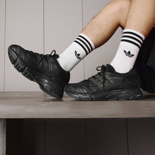 Adidas/阿迪达斯TEMPER RUN运动鞋休闲老爹鞋黑色男女 JH5502