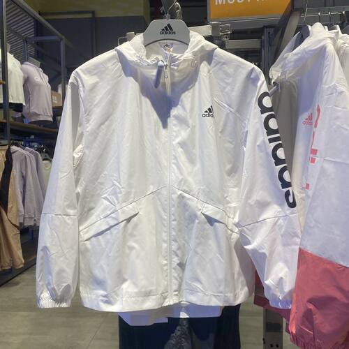 Adidas阿迪达斯外套女士早秋宽松连帽运动夹克GL0647