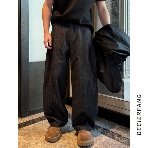 定制莱赛尔牛仔裤设计师款长裤