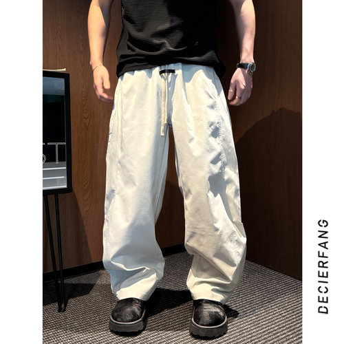 夏季百搭弯刀休闲裤